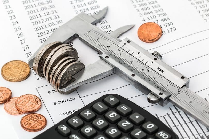 Argent avec calculatrice